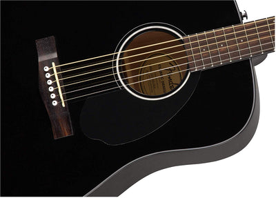 Fender CD-60S Solid Top Dreadnought Acoustic Guitar - Black