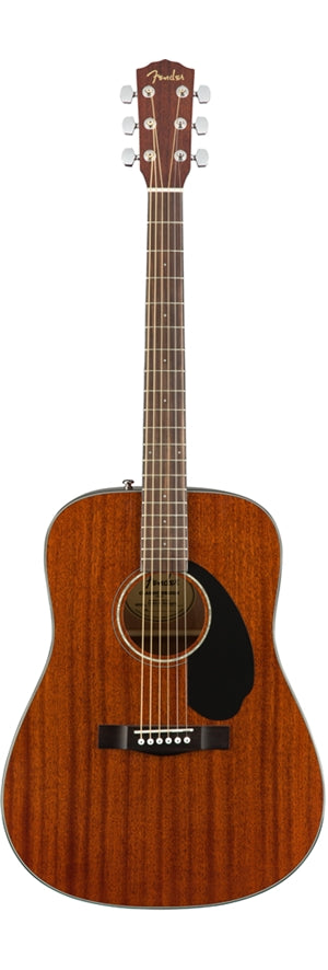 Fender CD-60S Solid Top Dreadnought Acoustic Guitar - All Mahogany