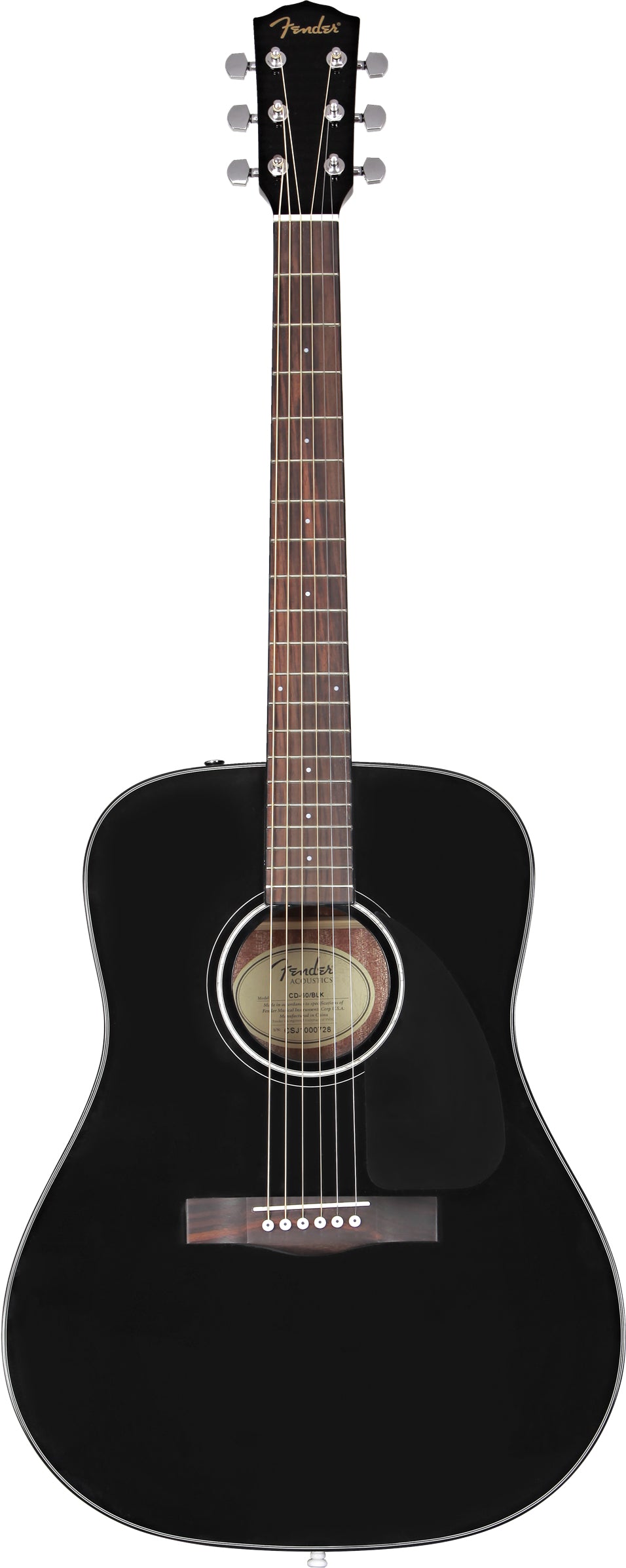 Fender CD-60 Dreadnought Acoustic Guitar - Black – Austin Bazaar