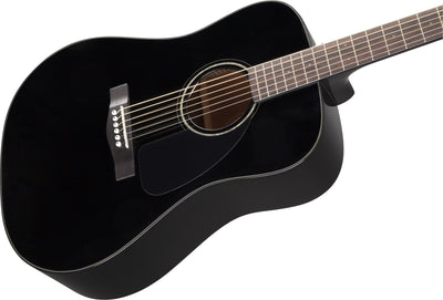Fender CD-60 Dreadnought Acoustic Guitar - Black w/ Hard Case