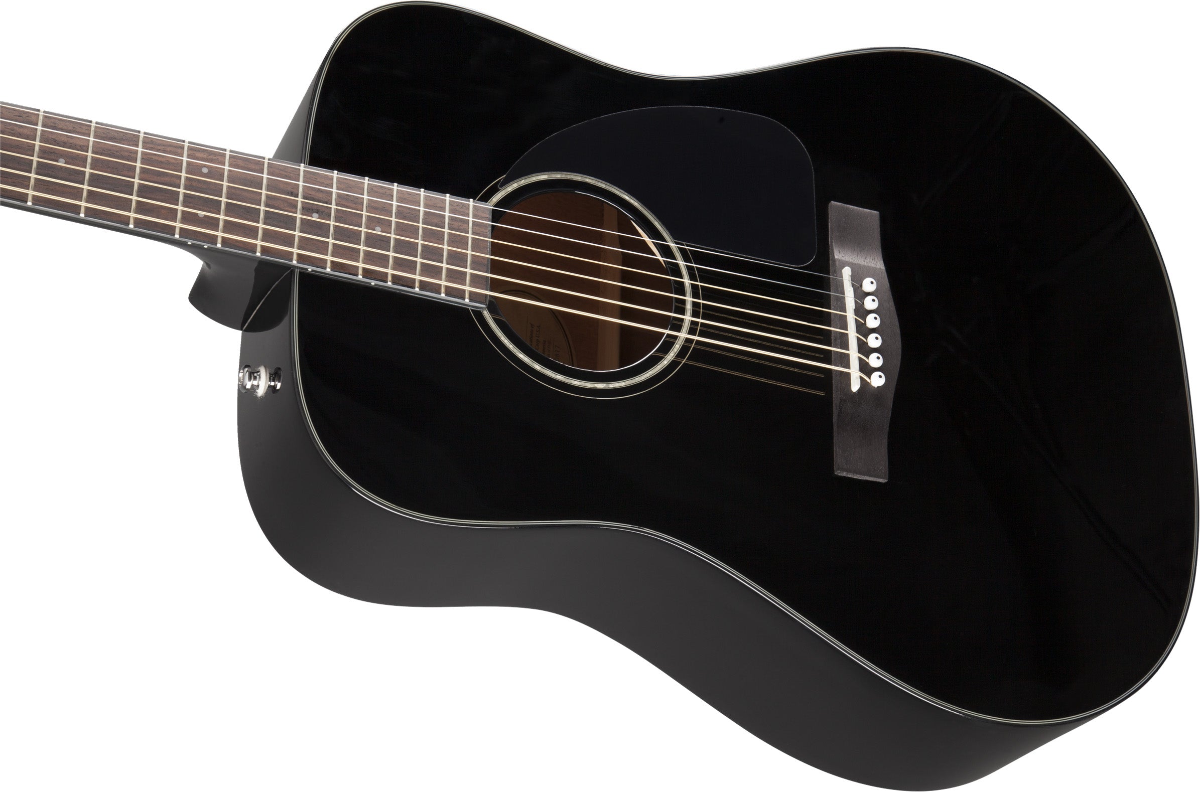 Fender CD-60 Dreadnought Acoustic Guitar - Black w/ Hard Case
