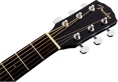 Fender CD-60SCE Solid Top Dreadnought Acoustic-Electric Guitar - Black