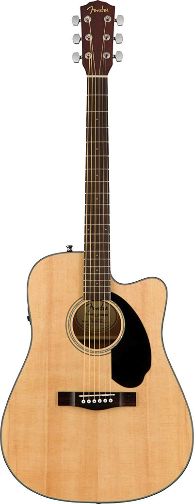 Fender CD-60SCE Solid Top Dreadnought Acoustic-Electric Guitar - Natural