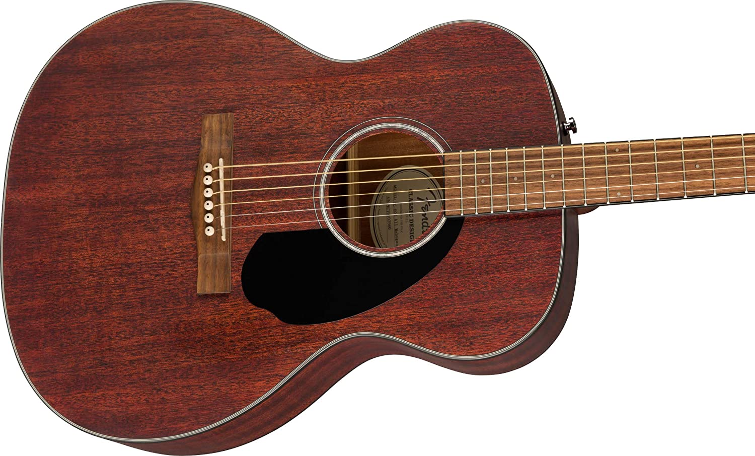 Fender CC-60S Solid Top Concert Acoustic Guitar - All Mahogany