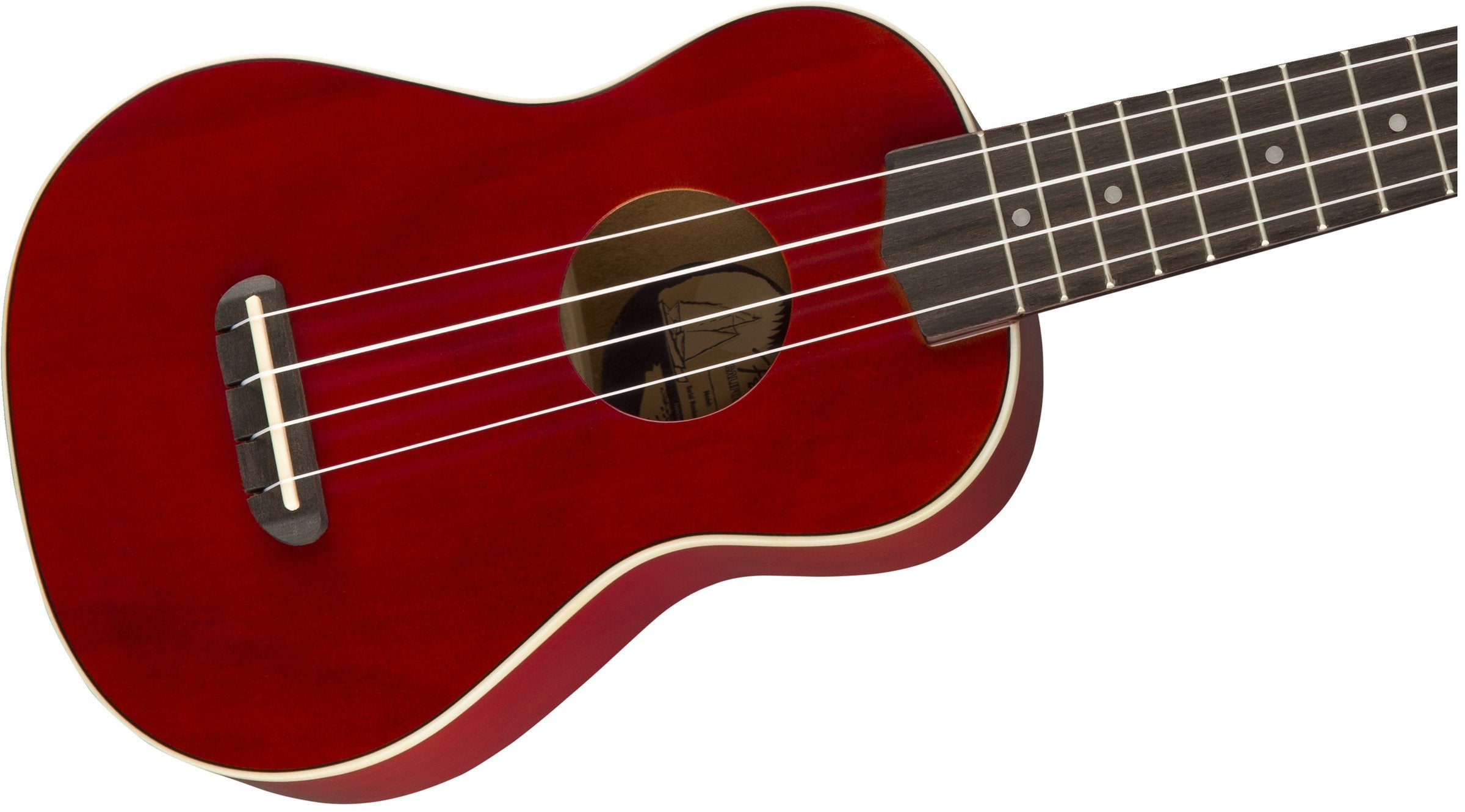 Fender Venice Soprano Ukulele - Cherry w/ Gig Bag