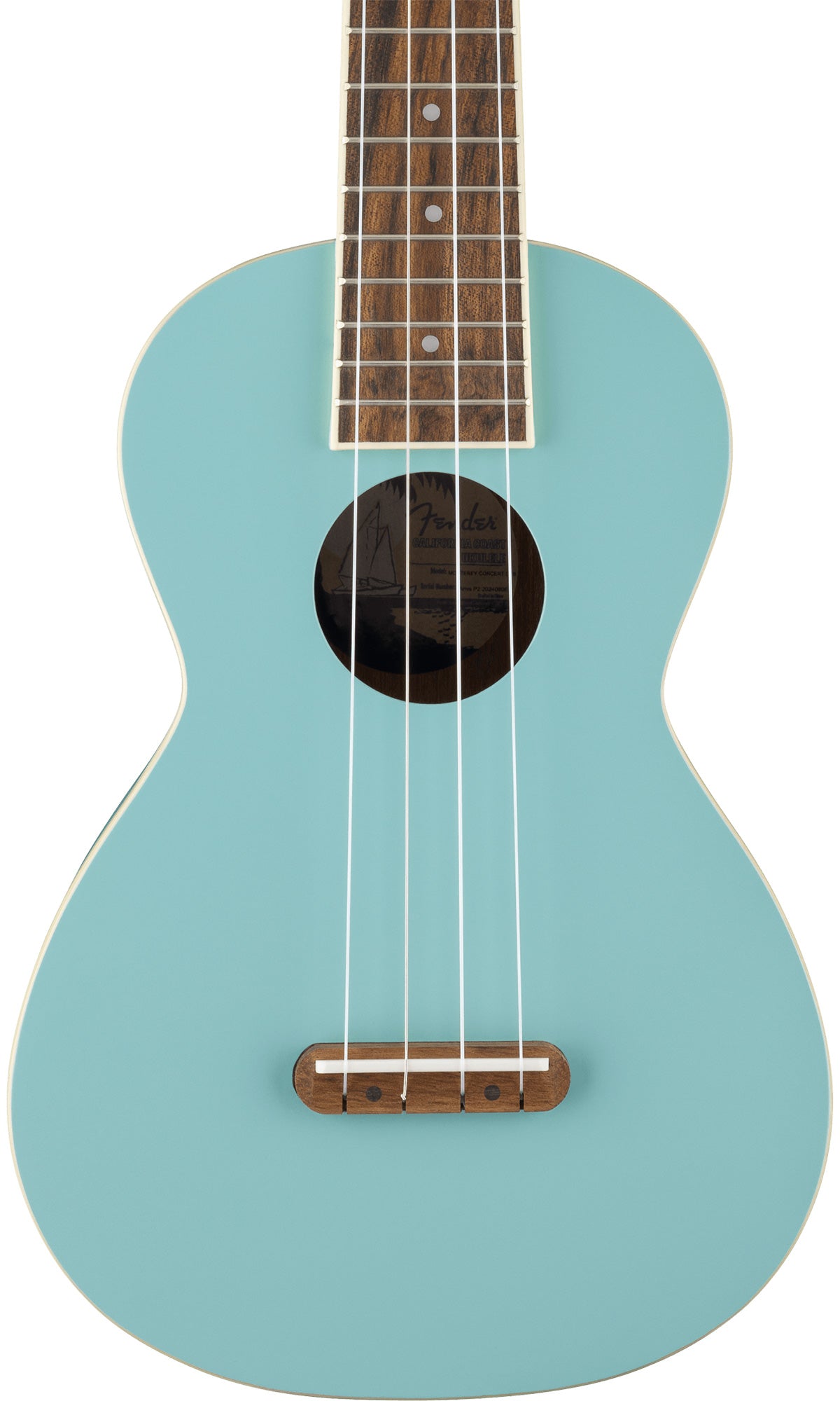 Fender Monterey Concert Ukulele - Daphne Blue