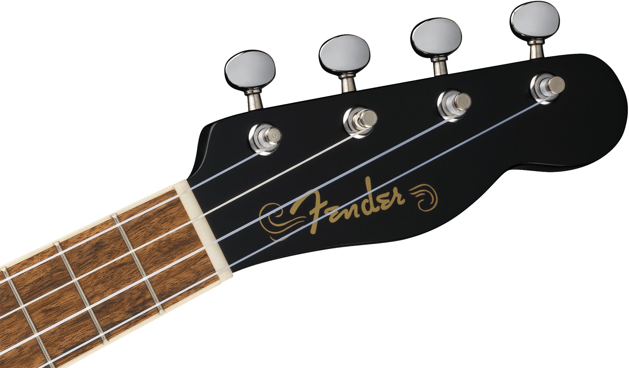 Fender Monterey Concert Ukulele - Black w/ Gig Bag