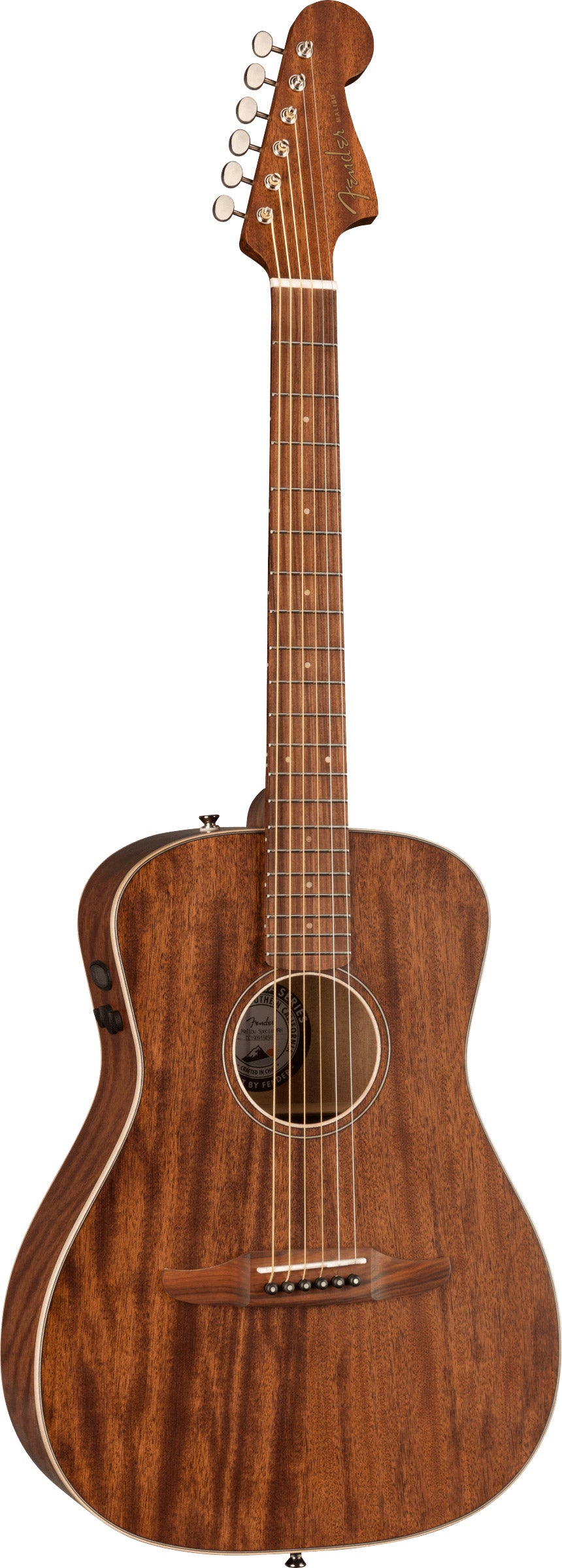 Fender Malibu Special Acoustic-Electric Guitar - Mahogany w/ Gig Bag