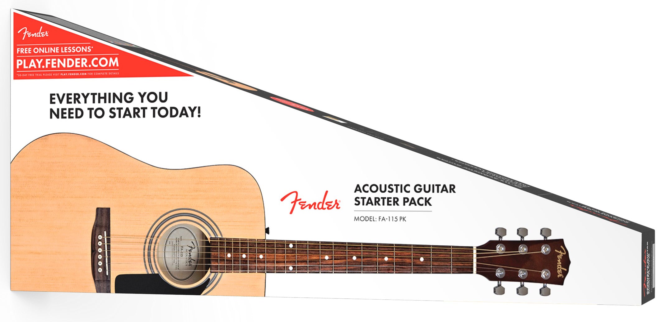 Fender FA-115 Dreadnought Acoustic Guitar - Natural w/ Hard Case