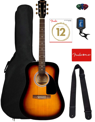 Fender FA-115 Dreadnought Acoustic Guitar - Sunburst w/ Gig Bag