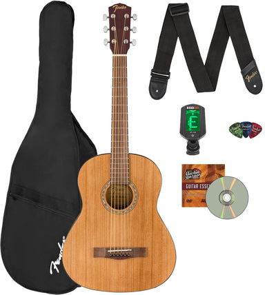 Fender FA-15 3/4-Scale Kids Steel String Acoustic Guitar - Natural w/ Gig Bag