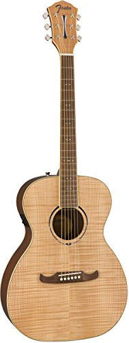 Fender FA-235E Flame Maple Top Concert Acoustic-Electric Guitar - Natural
