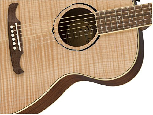 Fender FA-235E Flame Maple Top Concert Acoustic-Electric Guitar - Natural