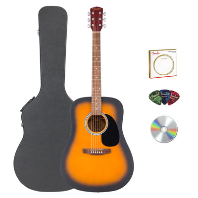Fender FA Series Dreadnought Acoustic Guitar - 2-Color Sunburst w/ Hard Case