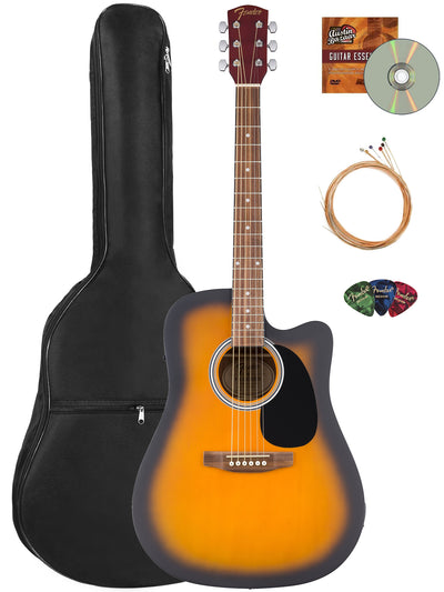 Fender FA Series Dreadnought Acoustic-Electric Guitar - 2-Color Sunburst w/ Gig Bag