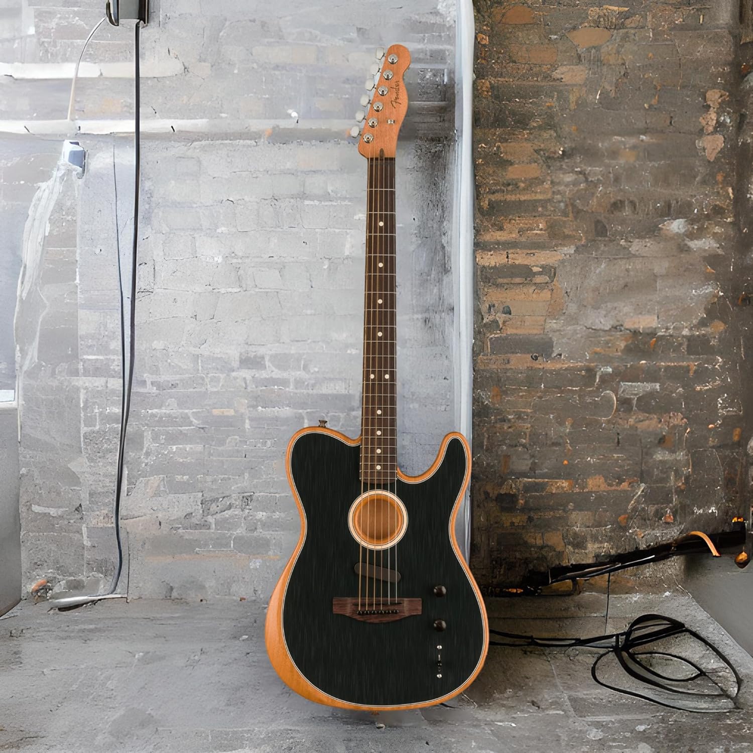Fender Acoustasonic Player Telecaster - Brushed Black