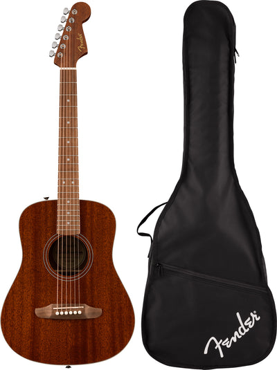 Fender California Standard Redondo Mini Acoustic Guitar - Natural w/ Tuner