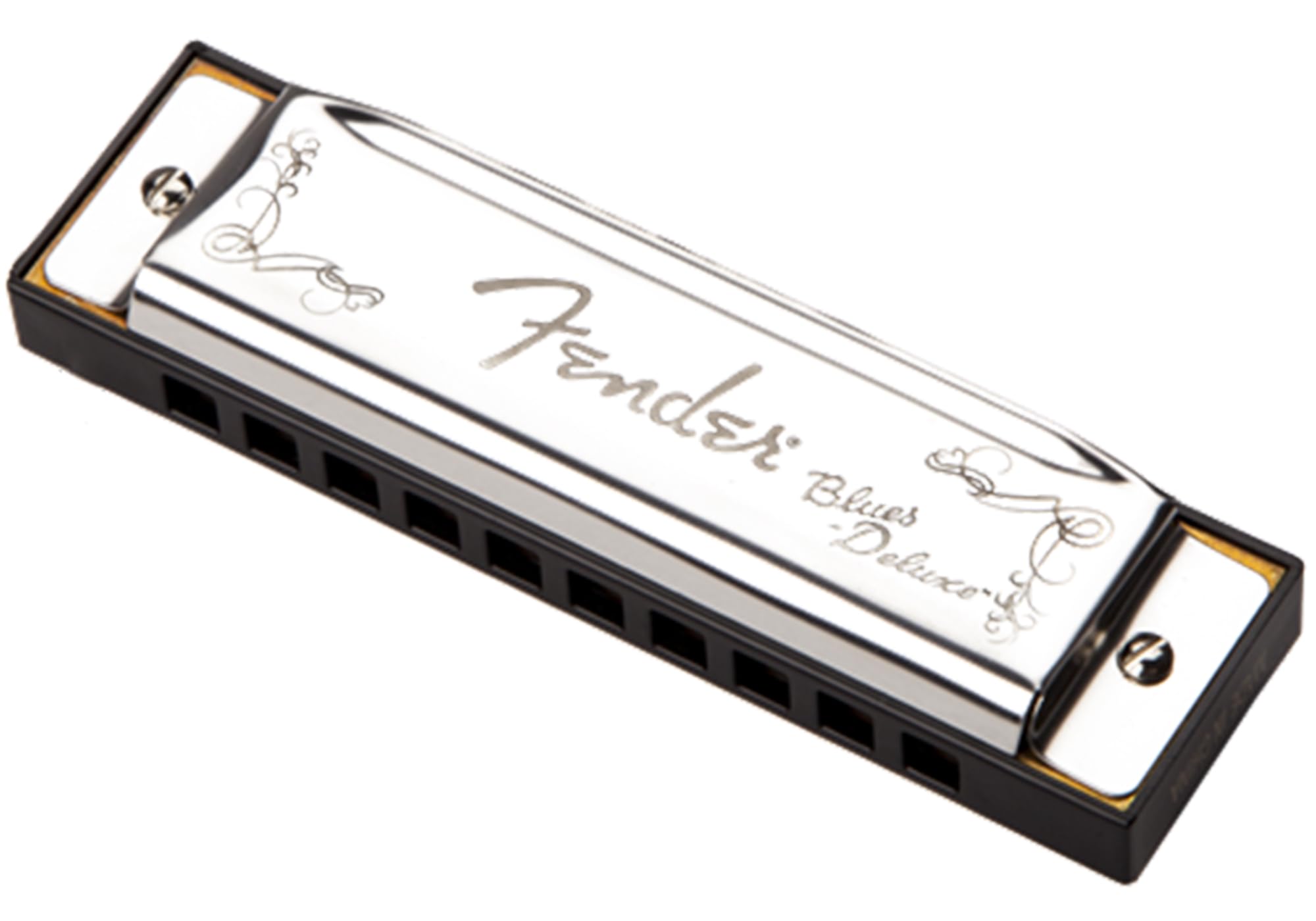 Fender Blues Deluxe Harmonica - Key of D w/ Austin Bazaar Instructional Manual