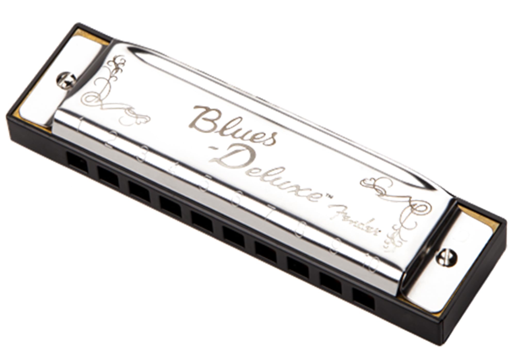 Fender Blues Deluxe Harmonica - Key of D w/ Austin Bazaar Instructional Manual