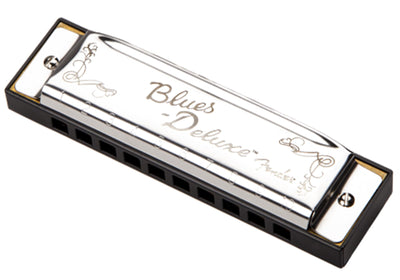 Fender Blues Deluxe Harmonica - Key of D w/ Austin Bazaar Instructional Manual