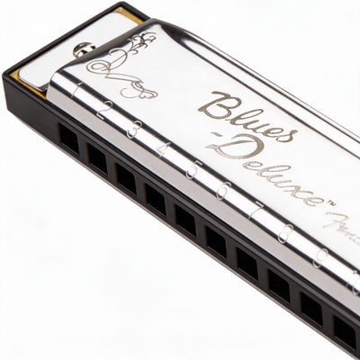 Fender Blues Deluxe Harmonica - Key of F w/ Austin Bazaar Instructional Manual