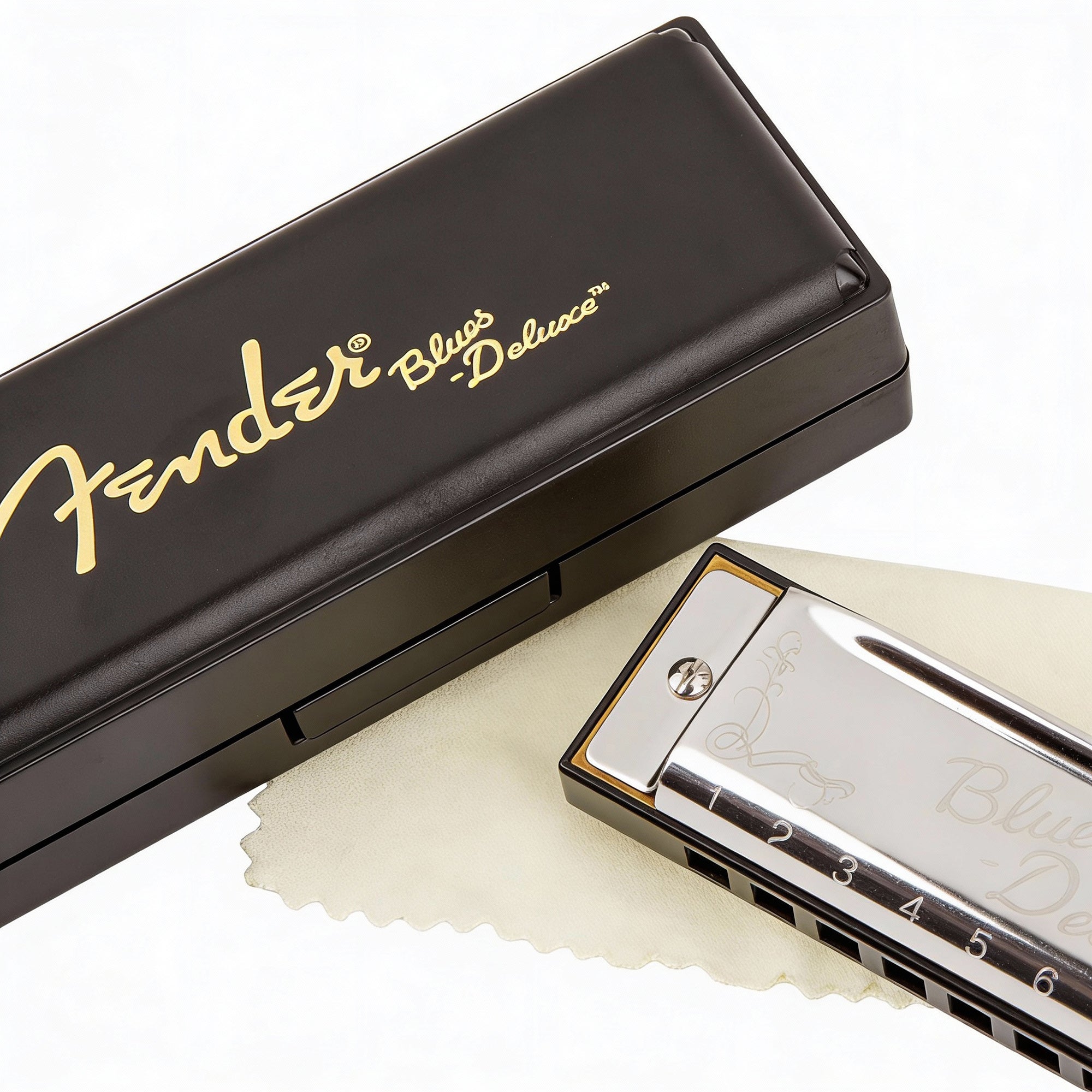Fender Blues Deluxe Harmonica - Key of F w/ Austin Bazaar Instructional Manual