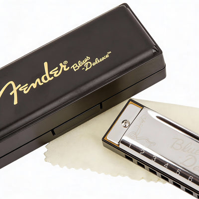 Fender Blues Deluxe Harmonica - Key of F w/ Austin Bazaar Instructional Manual