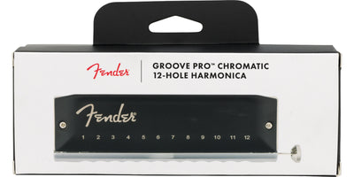 Fender Groove Pro Chromatic 12-Hole Harmonica - Key of C w/ Austin Bazaar Instructional Manual