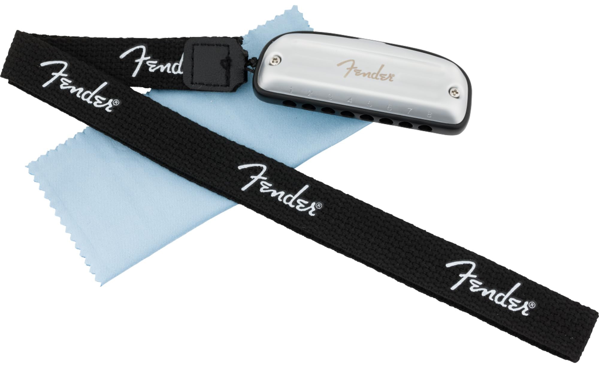 Fender Blues Junior Diatonic 8-Hole Harmonica - Key of A w/ Austin Bazaar Instructional Manual