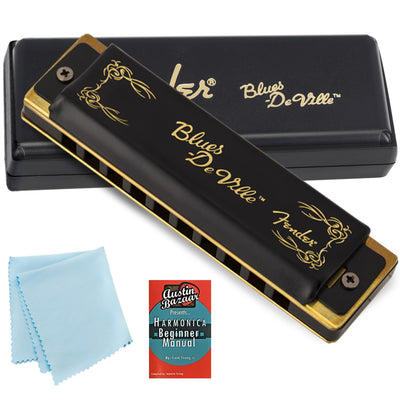 Fender Blues DeVille Harmonica - Key of G w/ Carrying Case