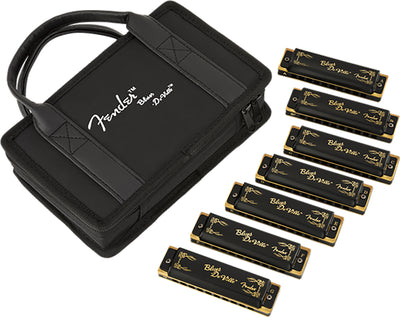 Fender Blues DeVille Harmonica 7 Pack (Keys C, G, A, D, F, E, B Flat)