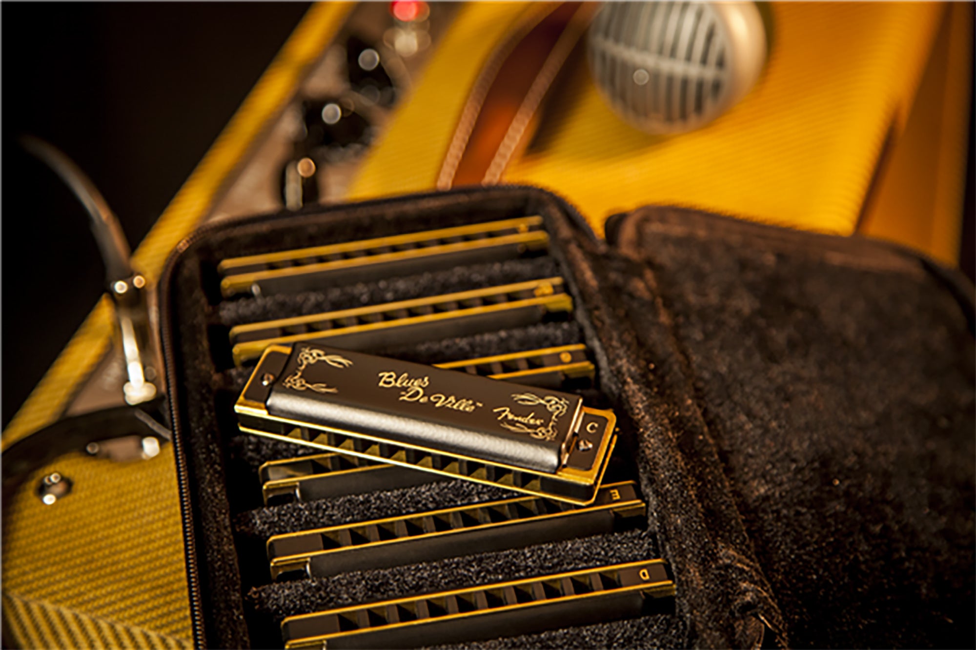 Fender Blues DeVille Harmonica 7 Pack (Keys C, G, A, D, F, E, B Flat)