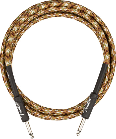 Fender 10-Foot Professional Tweed Instrument Cable, Straight-Straight, Desert Camo - 2 Pack