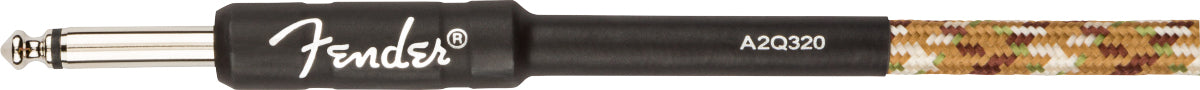Fender 10-Foot Professional Tweed Instrument Cable, Straight-Straight, Desert Camo - 2 Pack