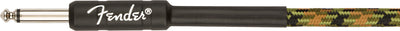 Fender 10-Foot Professional Tweed Instrument Cable, Straight-Straight, Woodland Camo - 2 Pack