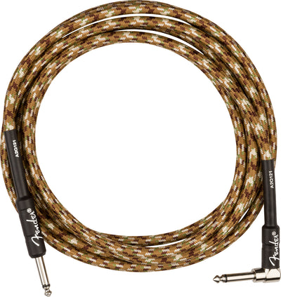 Fender 10-Foot Professional Instrument Cable, Straight-Angled, Desert Camo - 2 Pack