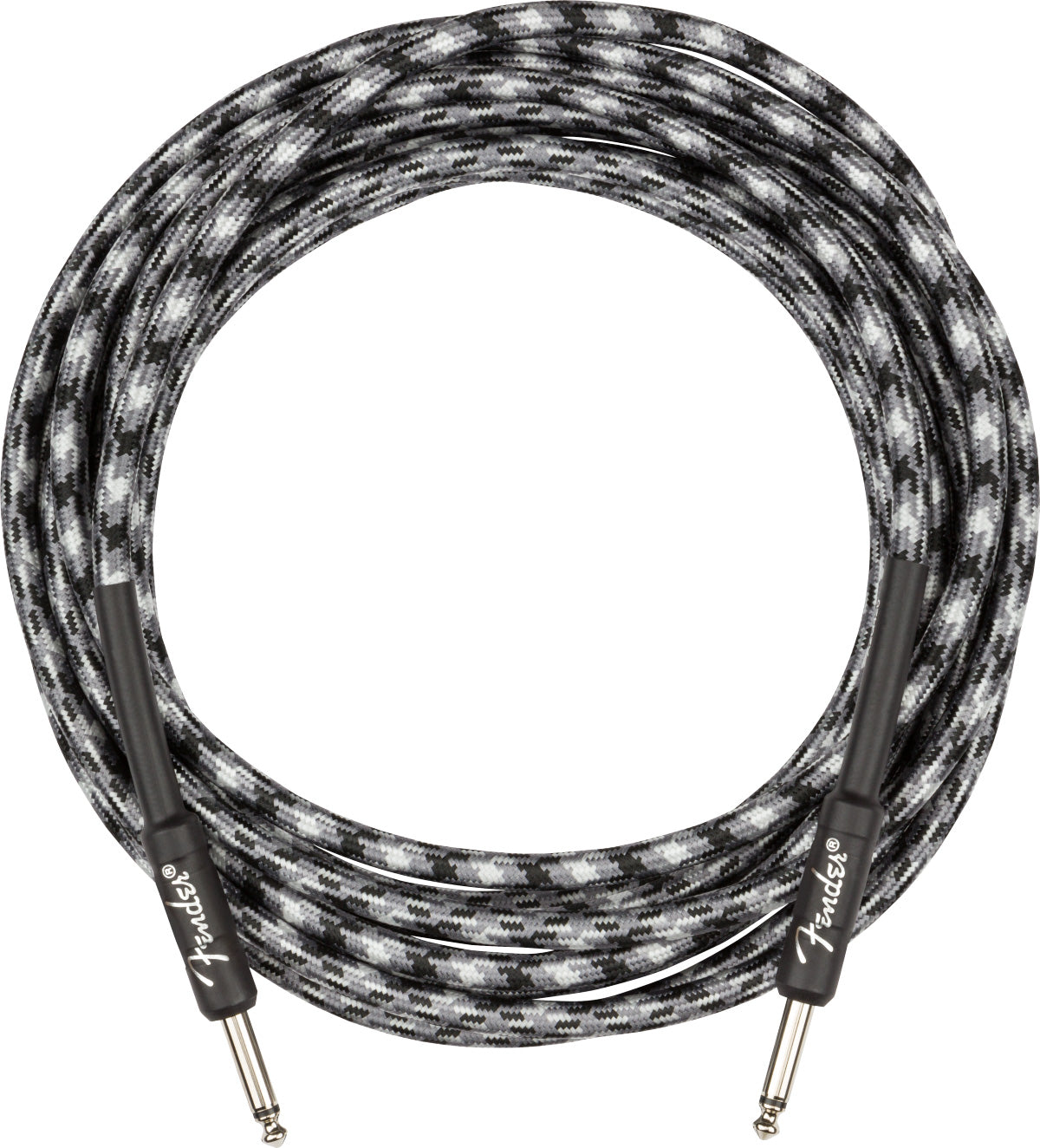 Fender 18.6-Foot Professional Tweed Instrument Cable, Straight-Straight, Winter Camo - 2 Pack