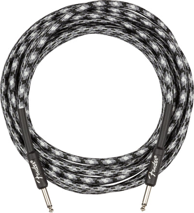 Fender 18.6-Foot Professional Tweed Instrument Cable, Straight-Straight, Winter Camo - 2 Pack