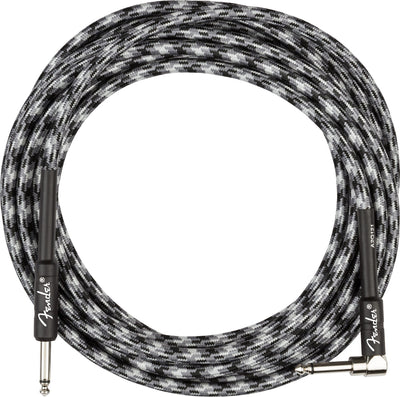 Fender 18.6-Foot Professional Instrument Cable, Straight-Angled, Winter Camo - 2 Pack
