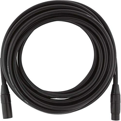 Fender 25-Foot Professional Microphone Cable, Black