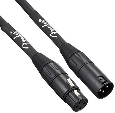 Fender 25-Foot Professional Microphone Cable, Black