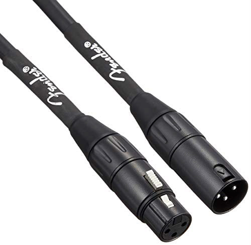 Fender 25-Foot Professional Microphone Cable, Black