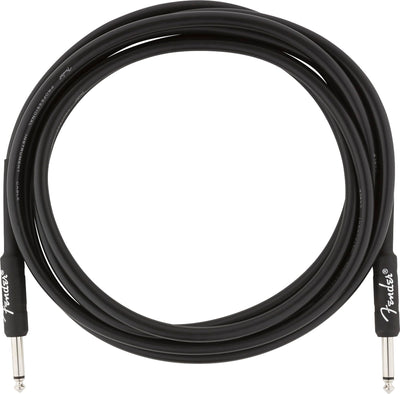 Fender Professional Series 10-Foot Instrument Cable, Straight-Straight, Black - 2 Pack