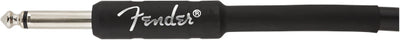Fender 25-Foot Professional Instrument Cable, Straight-Angled, Black - 2 Pack