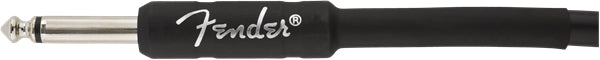 Fender 25-Foot Professional Instrument Cable, Straight-Angled, Black - 2 Pack