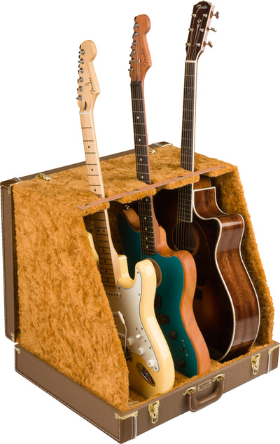Fender Classic 3-Guitar Case Stand - Brown
