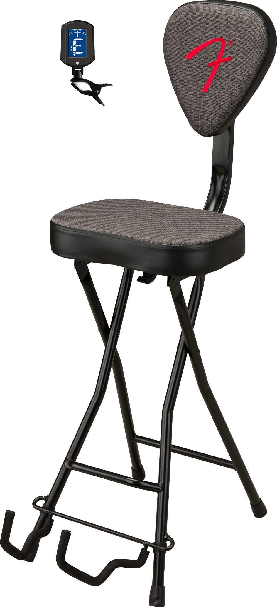 Fender 351 Guitar Seat/Stand w/ Fender FCT-2 Tuner