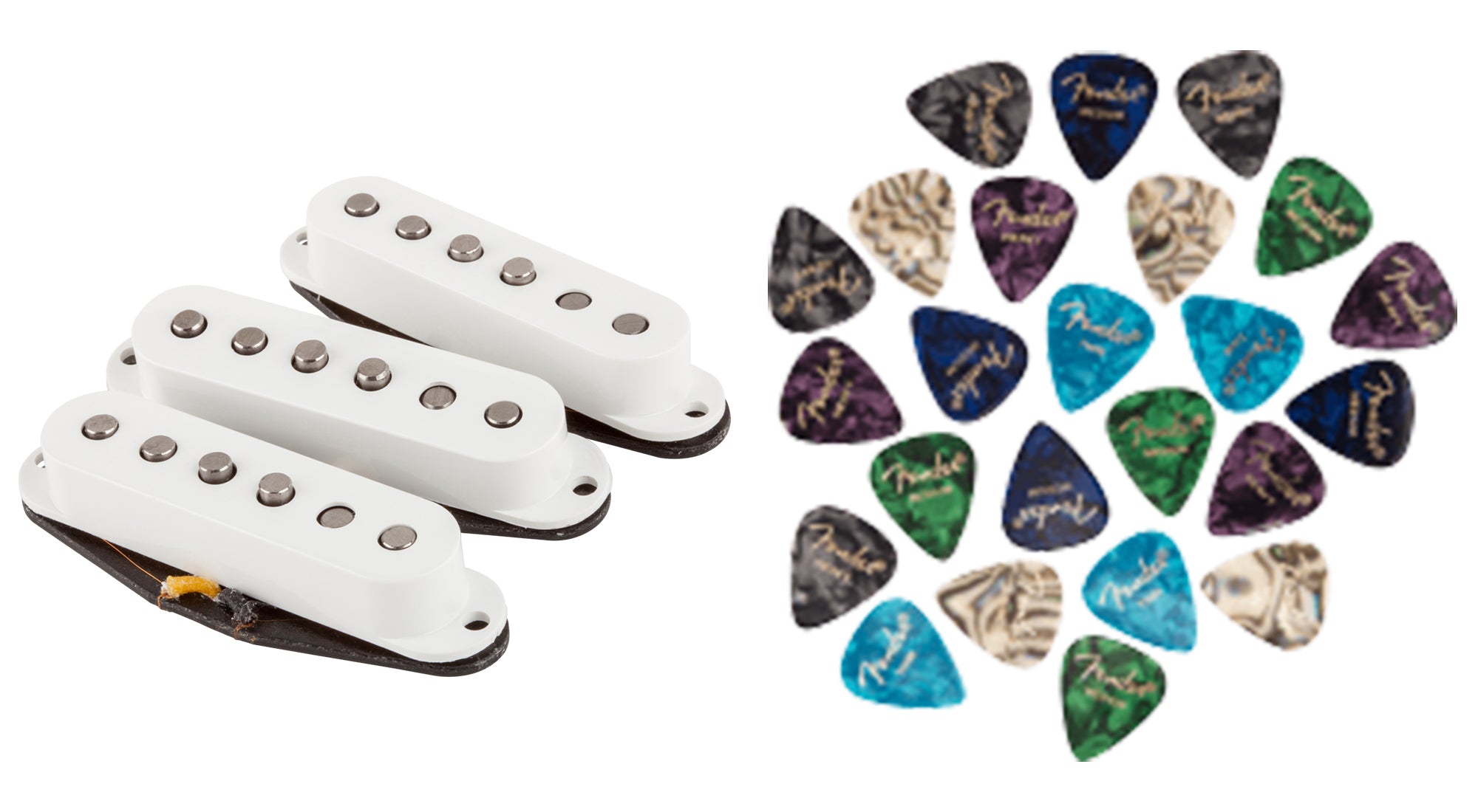 Fender Custom Shop Fat '50s Stratocaster Pickups - White w/ Picks