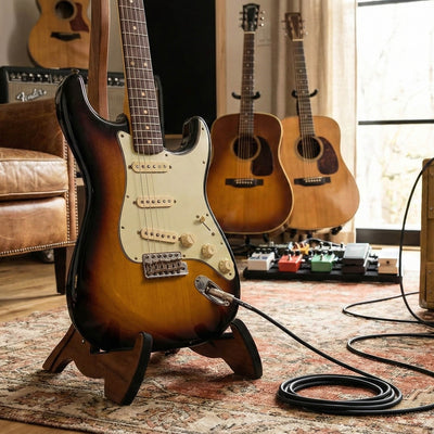 Fender Original '57/'62 Stratocaster Pickups - Aged White w/ Instrument Cable