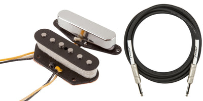 Fender Custom Shop Texas Special Telecaster Pickups - Nickel w/ Instrument Cable